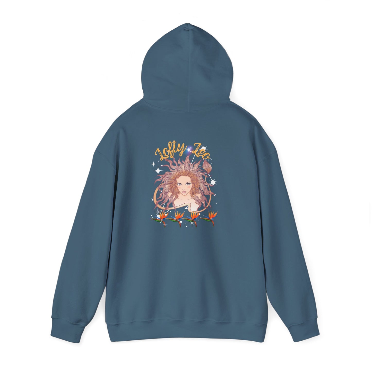 Cosmic Leo Unisex Hoodie, Cosmic Leo Zodiac Unisex Hoodie: Celestial Astrology Gift for Women, Lofty Horoscope Sweatshirt