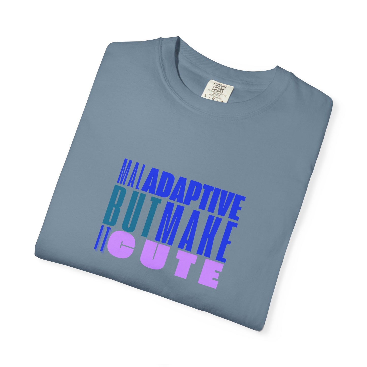 Adaptive But Make Cute, Comfort Colors RBT BCBA T-Shirt, ABA Trendy Tee, Casual Wear, Gift for Therapist