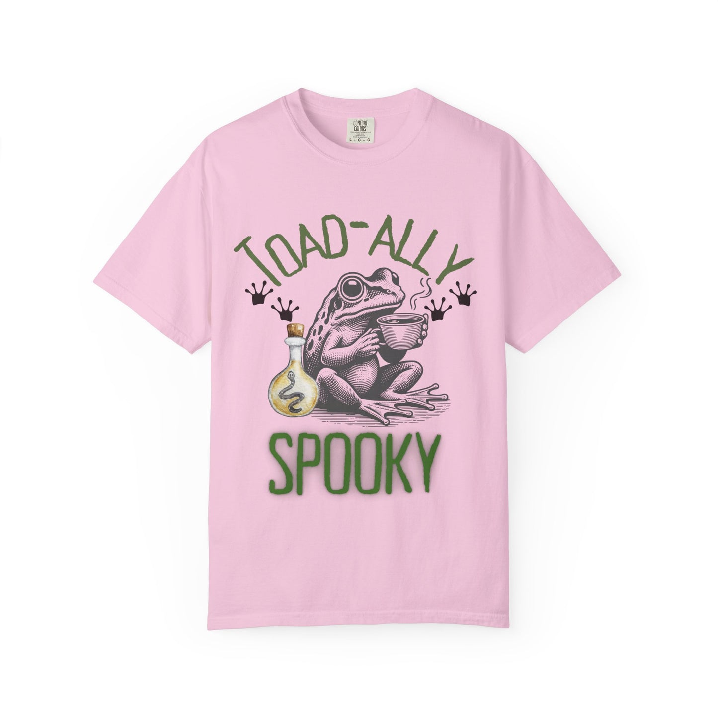 Toad-ally Spooky Comfort Colors T-Shirt, Halloween Shirt, Funny Frog Tee, Quirky Gift, Fall Fashion