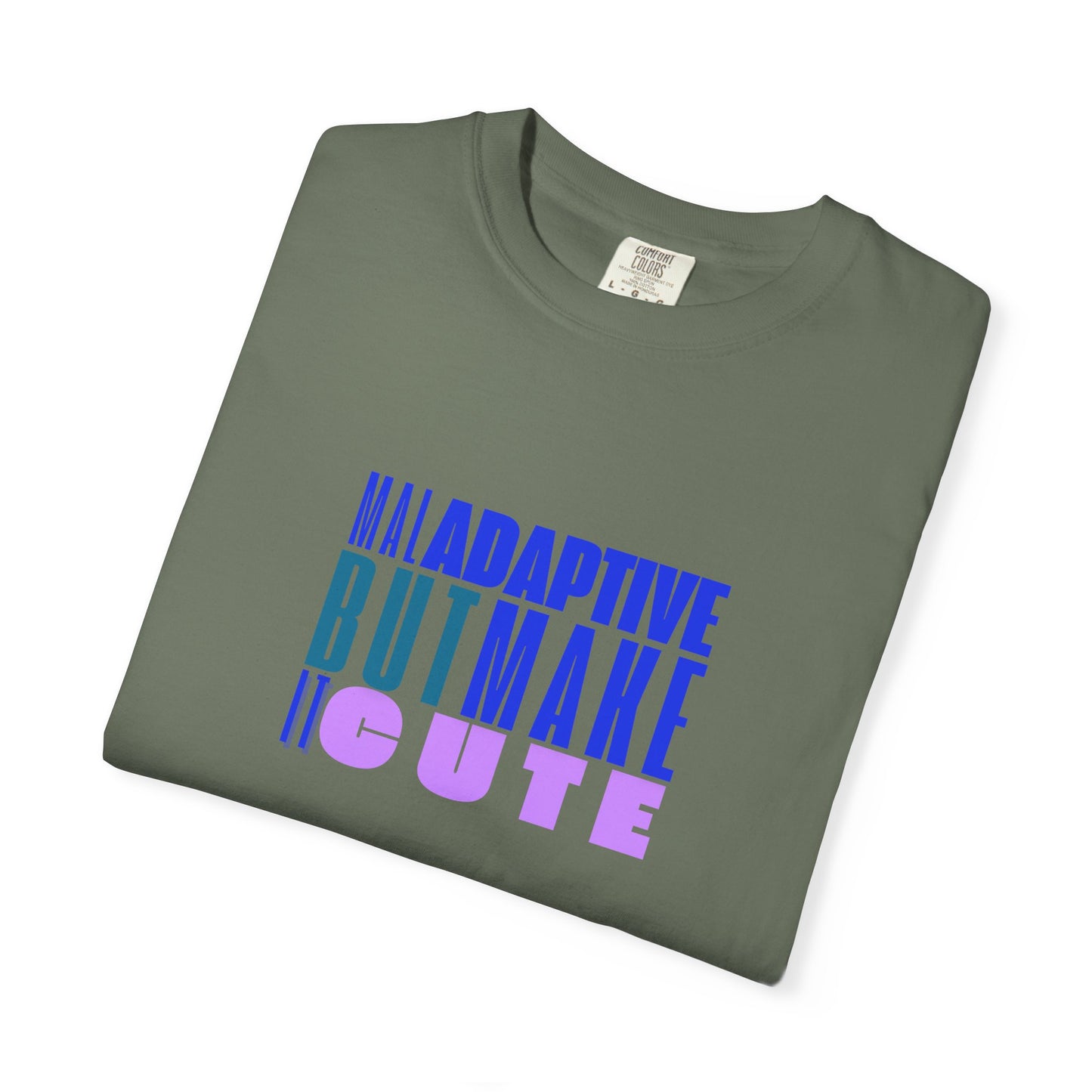 Adaptive But Make Cute, Comfort Colors RBT BCBA T-Shirt, ABA Trendy Tee, Casual Wear, Gift for Therapist