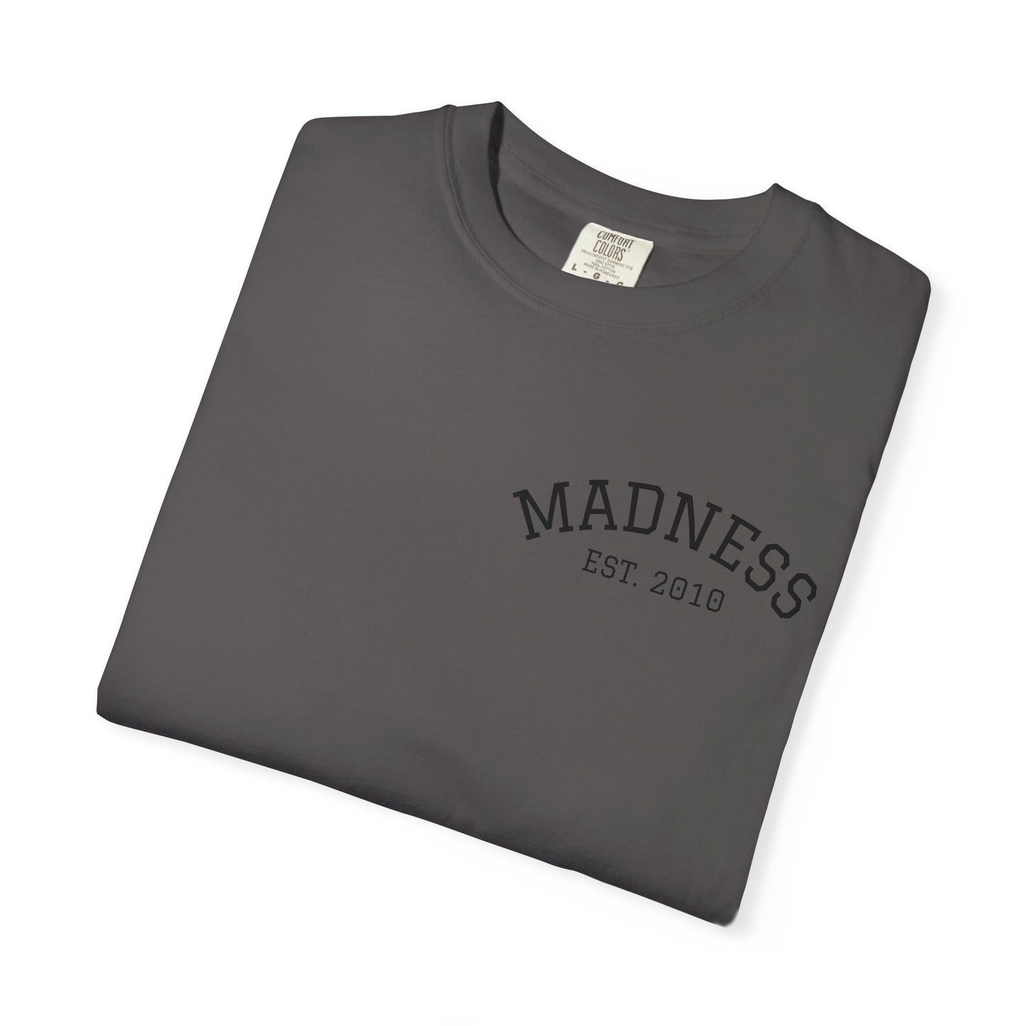 Vibrant Graphic T-Shirt with 'Madness' Design, Boho Style Tee, Unisex Casual Wear, Unique Gift for Art Lovers, Trendy Everyday Shirt