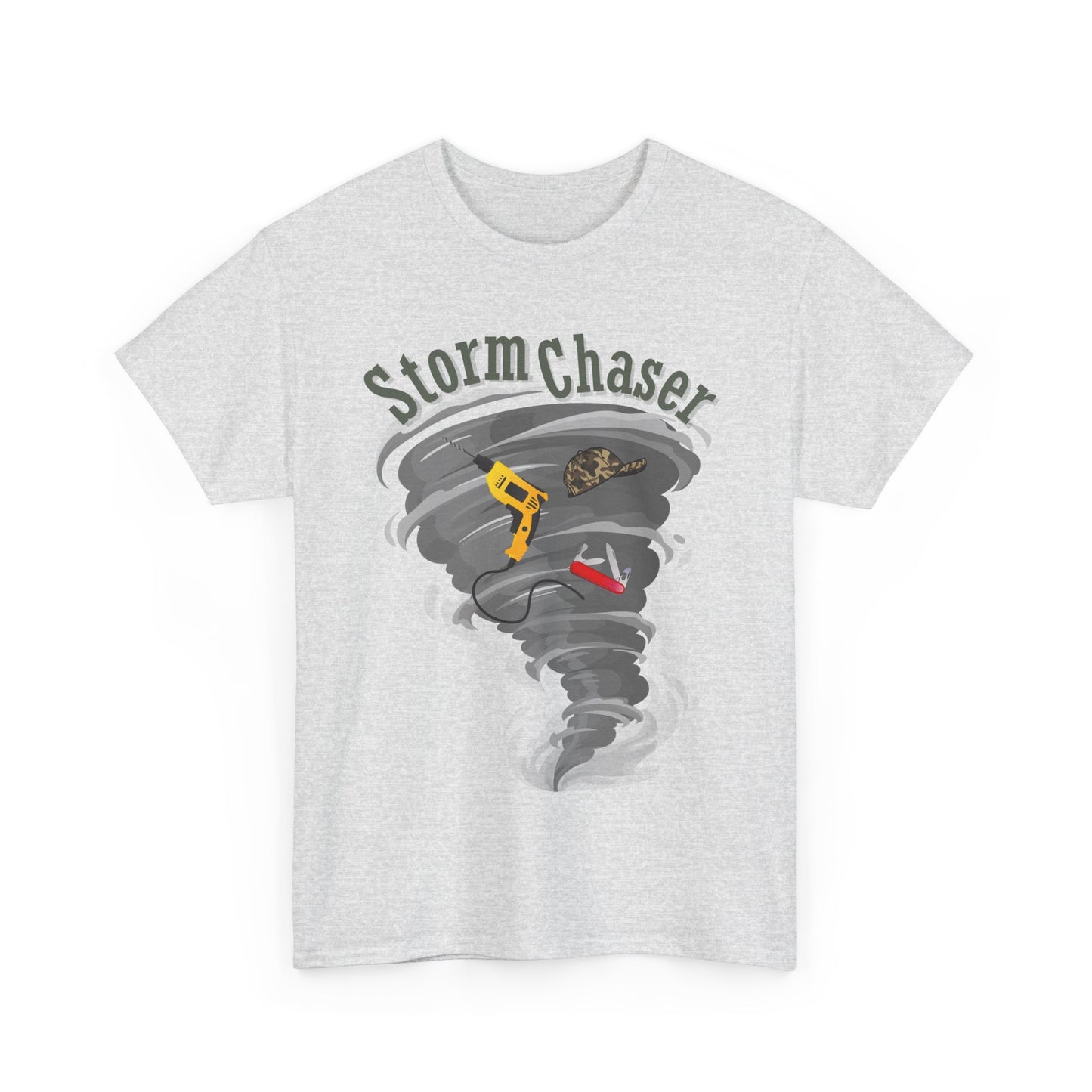 New Dad Storm Chaser Tee, Perfect for Baby showers, Unisex Heavy Cotton Shirt for New Dad, Tornado Lovers Gift, Casual Wear, Outdoor Adventures