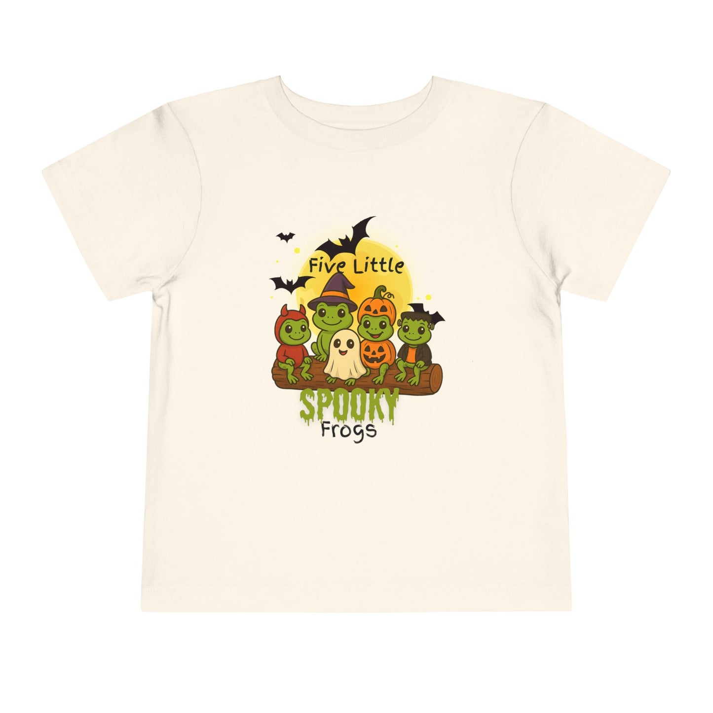 Toddler Spooky Frog Tee, Kids Halloween Shirt, Toddler Costume Tee, Cute Frog Top, Festive Kids Apparel