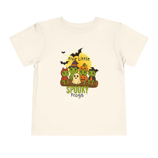 Toddler Spooky Frog Tee, Kids Halloween Shirt, Toddler Costume Tee, Cute Frog Top, Festive Kids Apparel