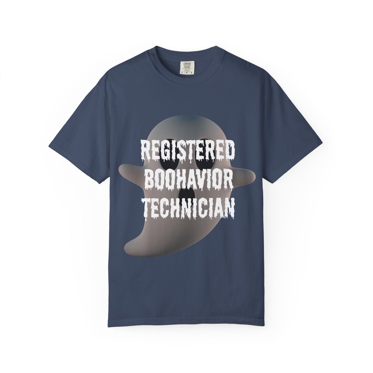 Ghostly RBT Humor Unisex Tee - Registered Boo-Havior Technician - Funny Gift for Halloween, Comic Fans, Ghost Lovers, Casual Wear