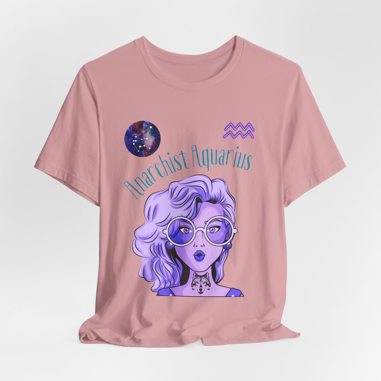 Rebel Aquarius Zodiac T-Shirt: Astrology Gift for Free-Spirited Women