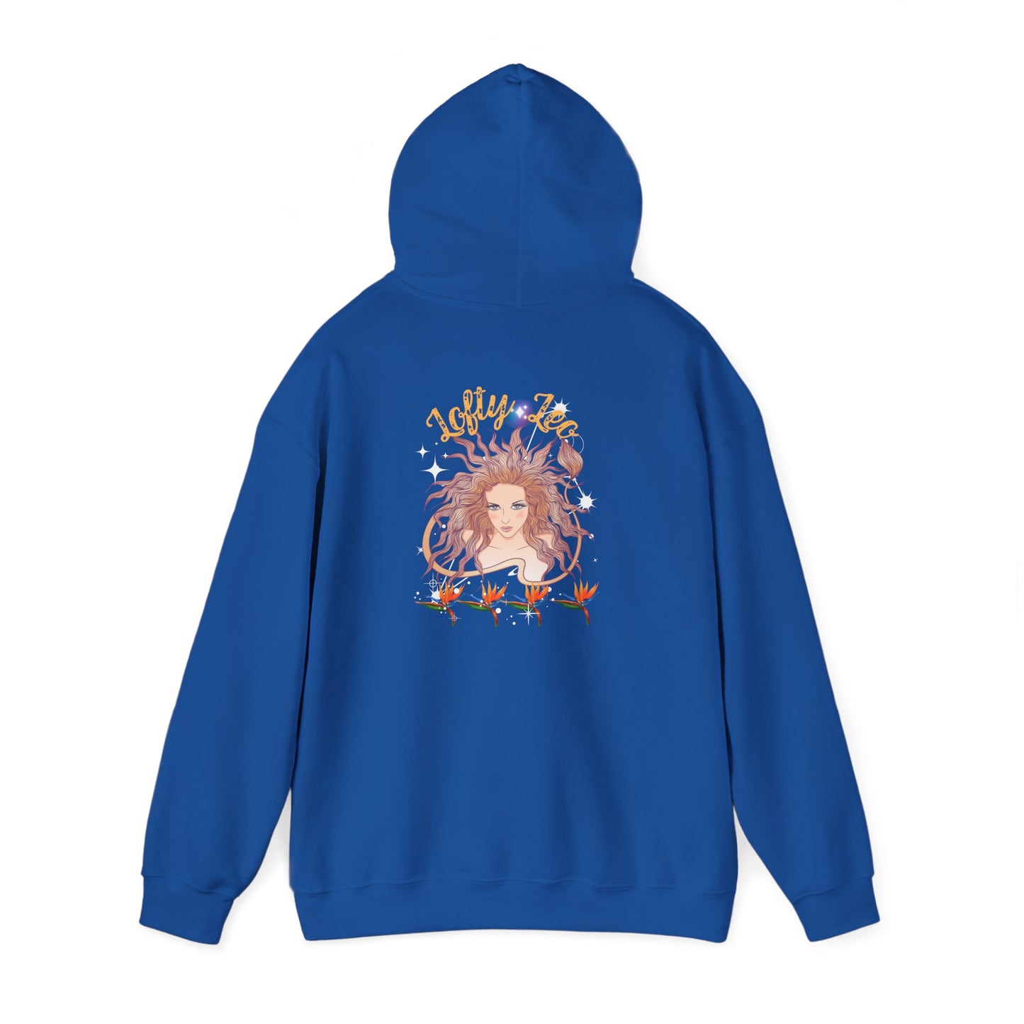 Cosmic Leo Unisex Hoodie, Cosmic Leo Zodiac Unisex Hoodie: Celestial Astrology Gift for Women, Lofty Horoscope Sweatshirt