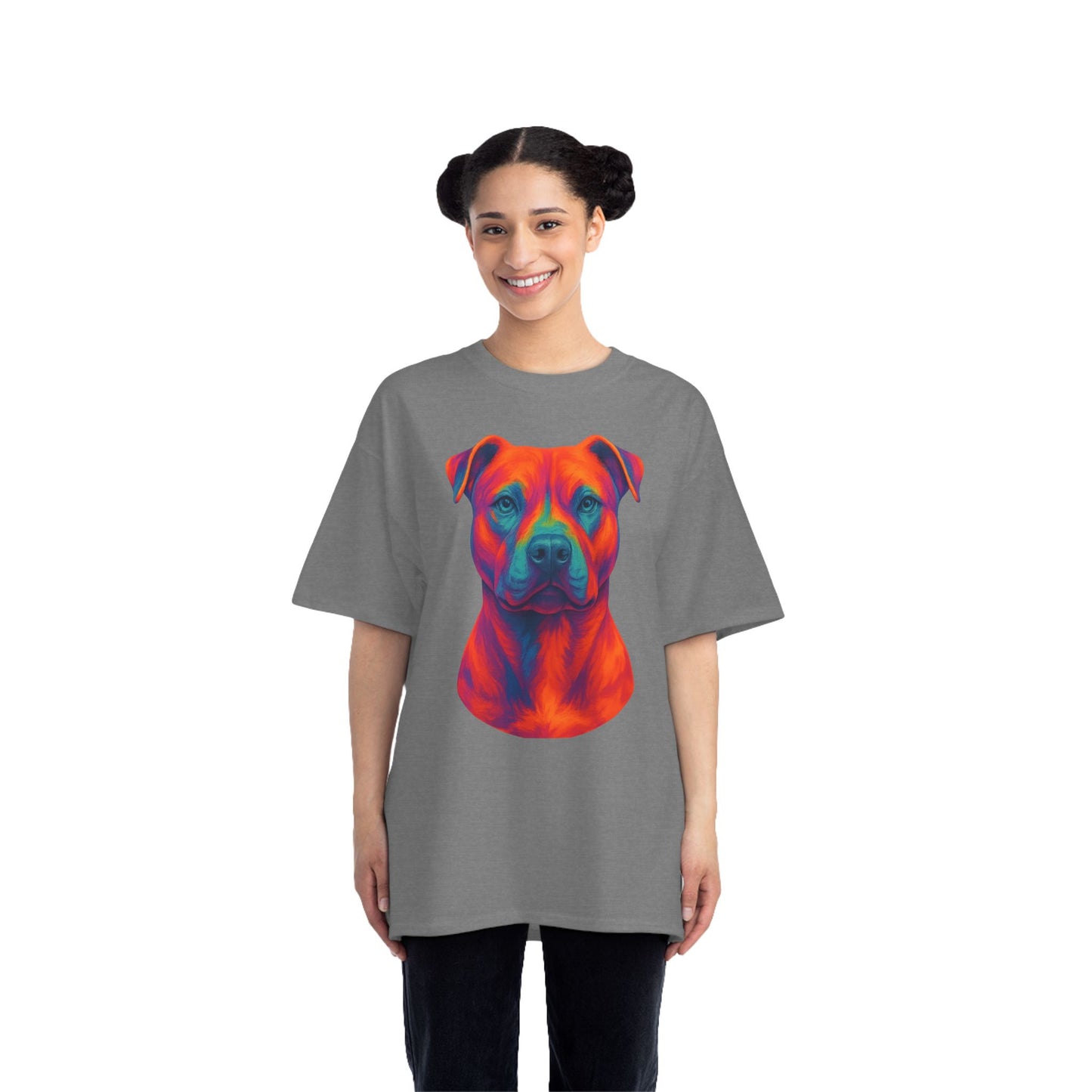 Vibrant Dog Lover's T-Shirt, Pet Apparel, Short-Sleeve Tee, Colorful Canine Art, Gift for Dog Owners, Animal Lover Fashion