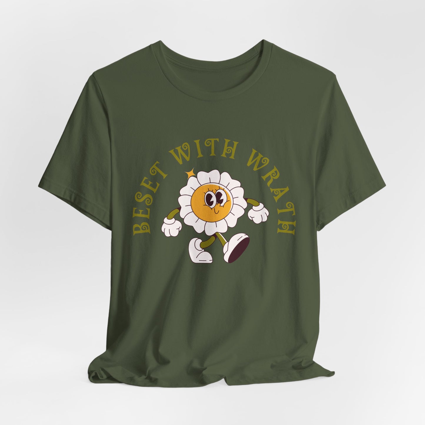 Funny Ironic Anger Management Character Graphic T-Shirt