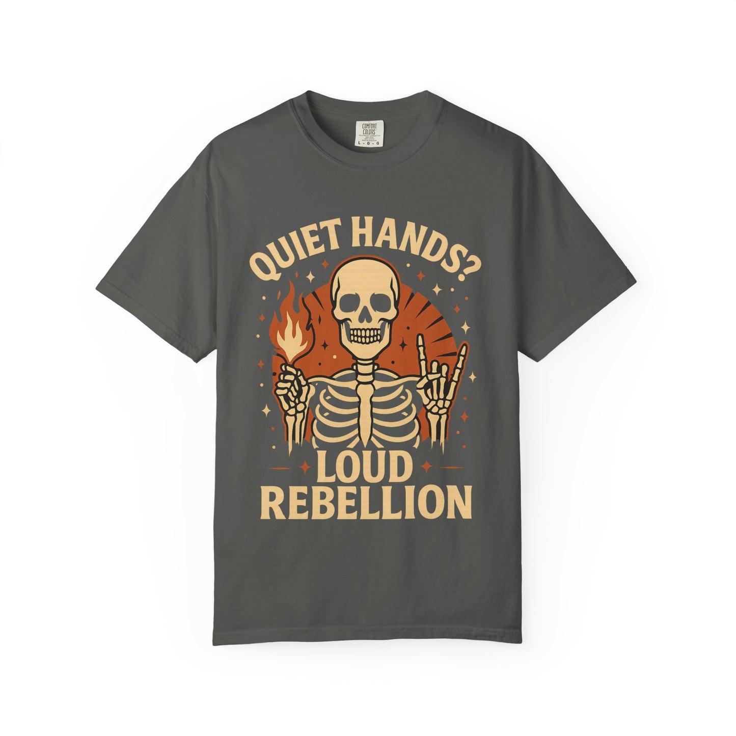 Rebellious Skeleton Graphic Tee, Unisex Casual T-shirt, Perfect for Halloween, Music Festivals, and Everyday Style, Unique Gift for [...]