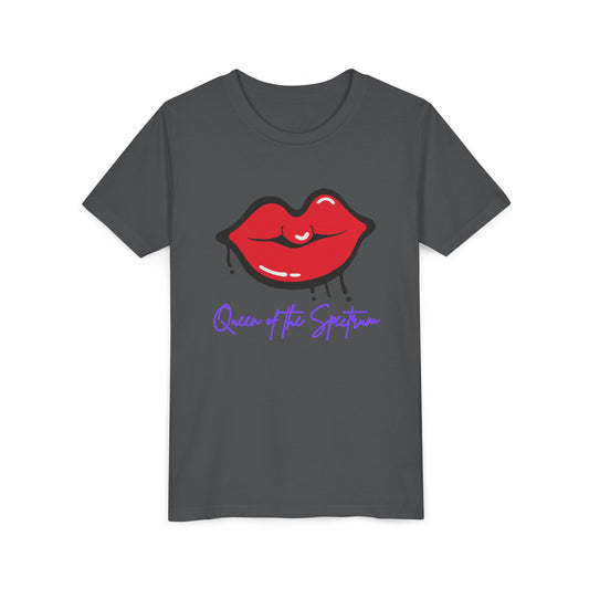 Autism Pride Youth T-Shirt: Queen of the Spectrum Tee for Girls on ASD