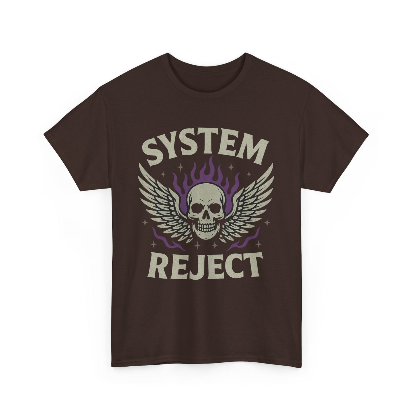 Edgy Graphic Tee - Unisex Heavy Cotton Shirt for Rebels, Alternative Style, Casual Wear, Gift for Friends, Music Festivals, System [...]