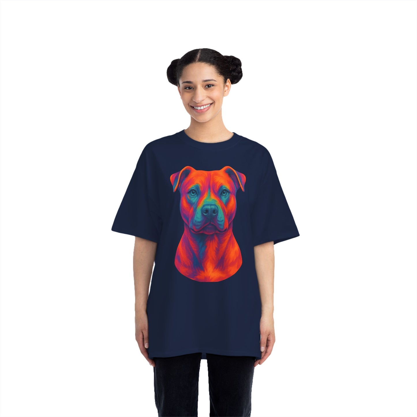 Vibrant Dog Lover's T-Shirt, Pet Apparel, Short-Sleeve Tee, Colorful Canine Art, Gift for Dog Owners, Animal Lover Fashion