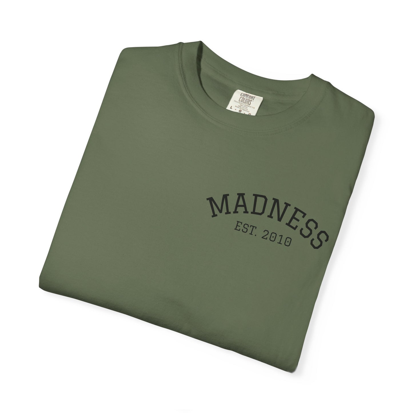 Vibrant Graphic T-Shirt with 'Madness' Design, Boho Style Tee, Unisex Casual Wear, Unique Gift for Art Lovers, Trendy Everyday Shirt
