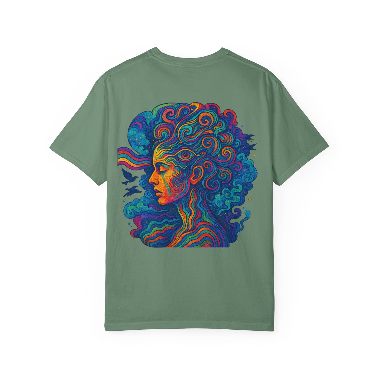 Vibrant Graphic T-Shirt with 'Madness' Design, Boho Style Tee, Unisex Casual Wear, Unique Gift for Art Lovers, Trendy Everyday Shirt