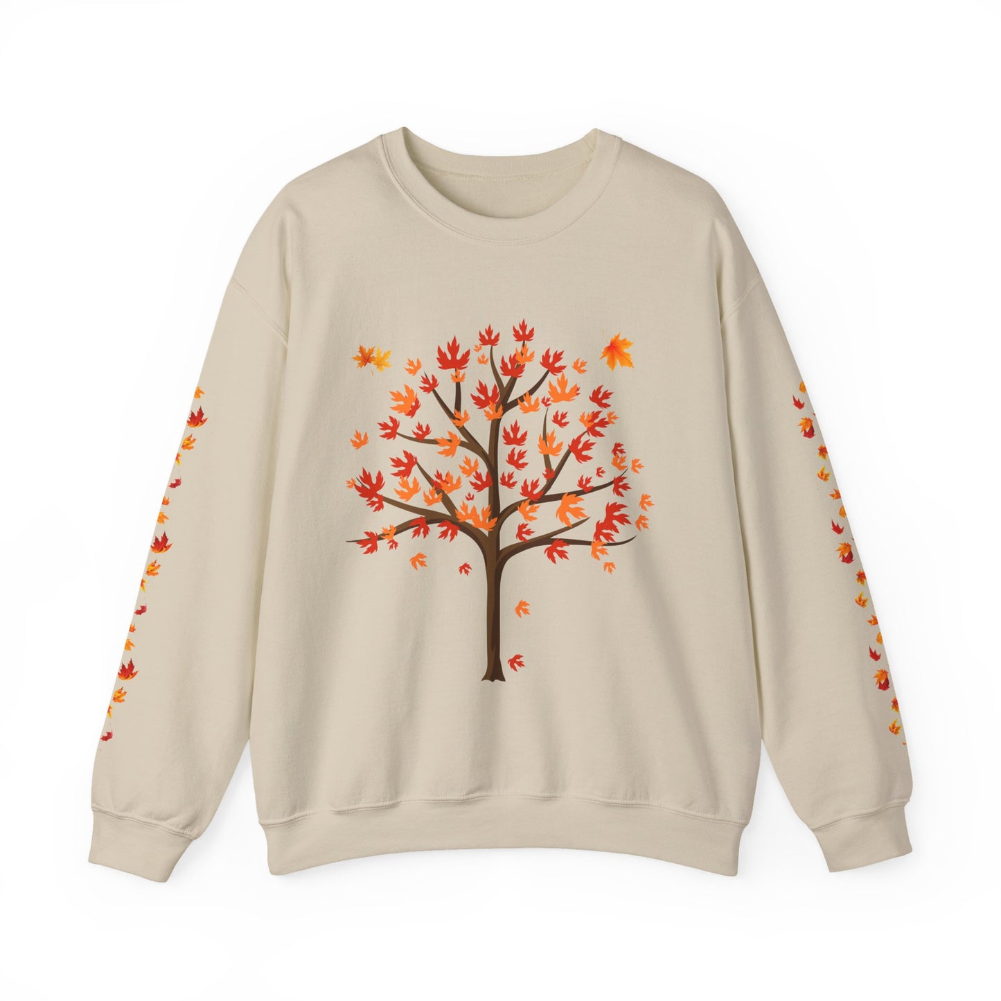 Autumn Tree Sweatshirt, Cozy Fall Crewneck, Unisex Sweatshirt, Nature Lover Gift, Seasonal Fashion, Harvest Celebration Sweater