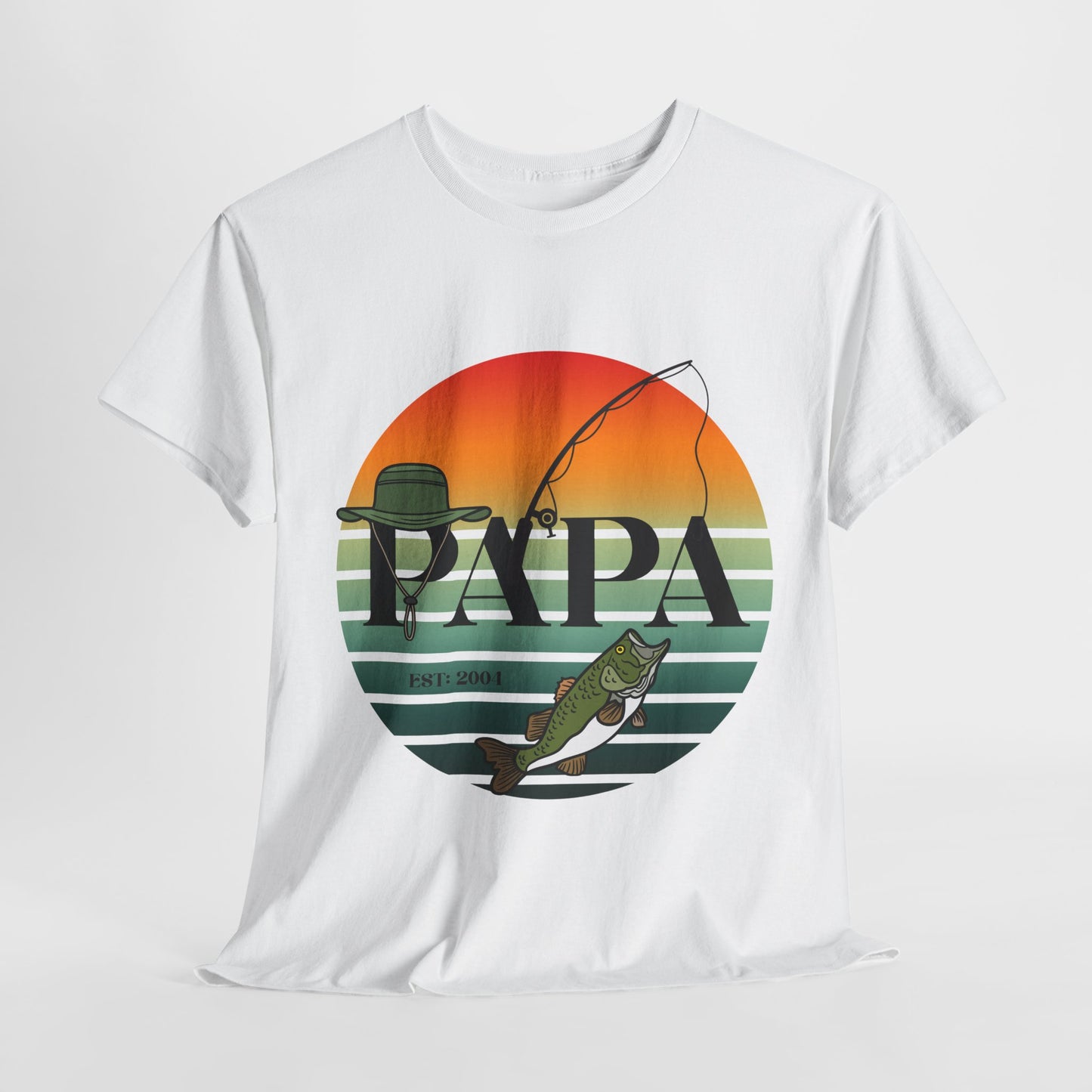 Papa’s Fishing Tee – Reel Cool Grandpa Style, Papa Fishing Gift, Dad's Day Gift, Outdoor Adventure Tee