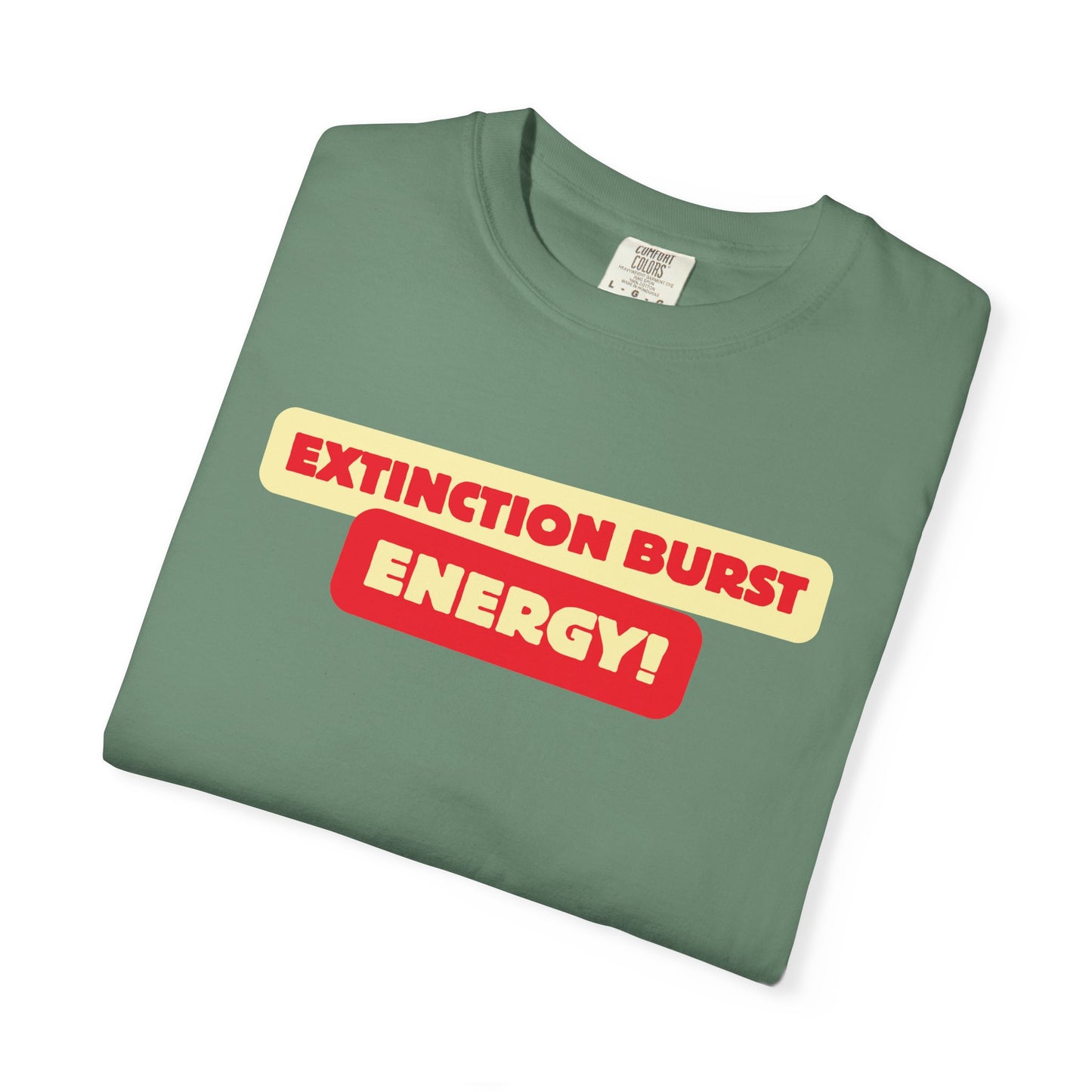 Energetic RBT BCBA Comfort Colors T-Shirt - Extinction Burst Energy Graphic Tee, Casual ABA Wear, Streetwear