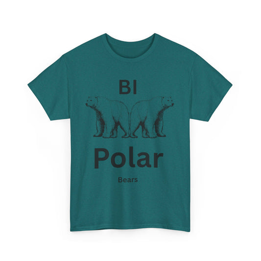 Bi-Polar Bears Graphic Tee | Funny Polar Bear Shirt, Gift for Animal Lovers