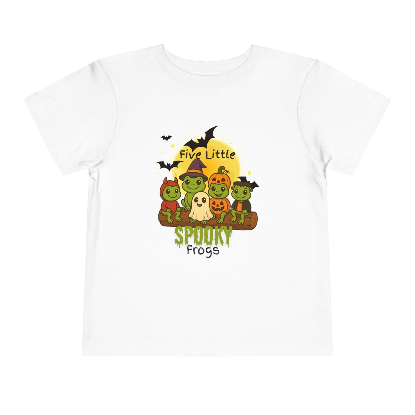 Toddler Spooky Frog Tee, Kids Halloween Shirt, Toddler Costume Tee, Cute Frog Top, Festive Kids Apparel