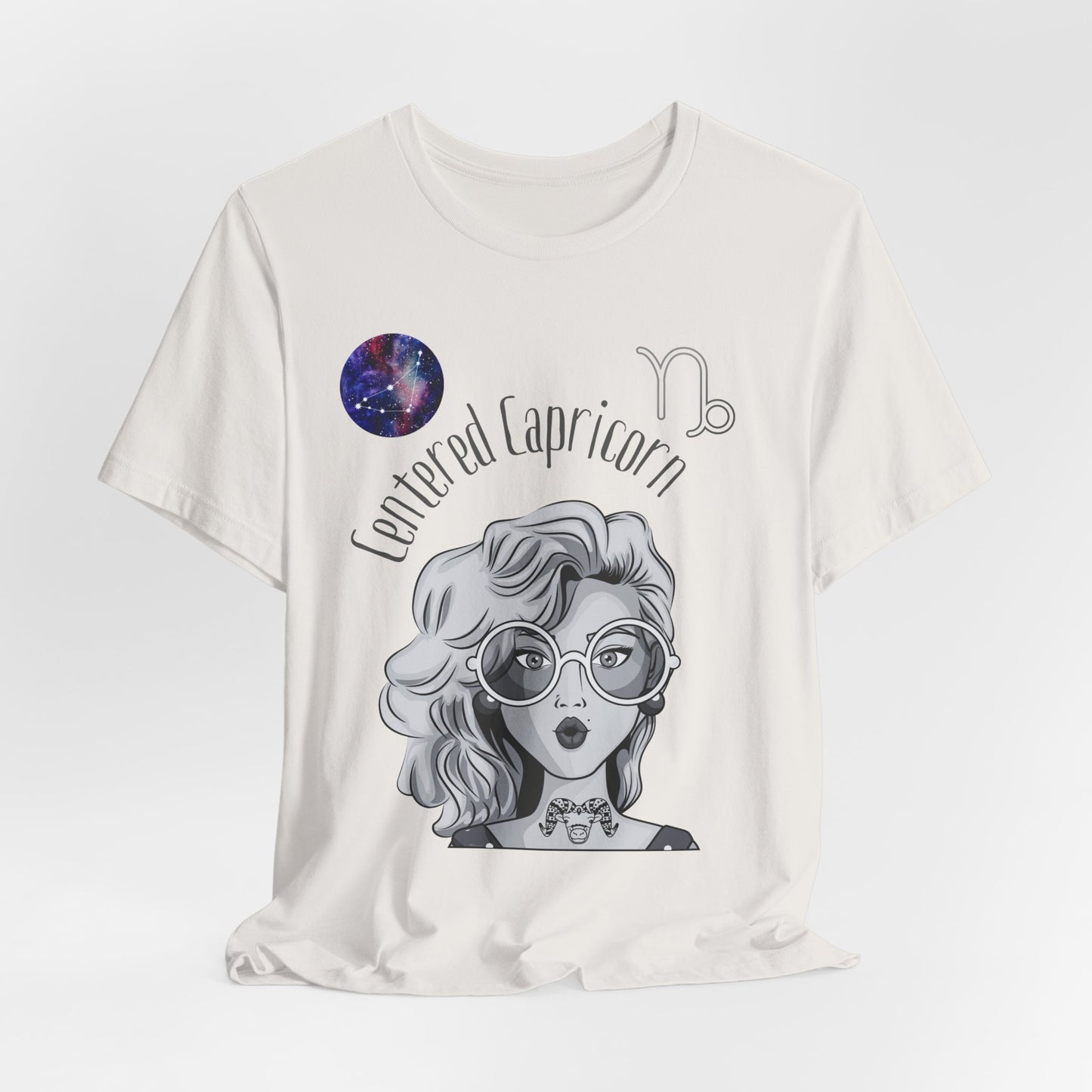 Capricorn Zodiac Short Sleeve T-Shirt | Astrological Gift, Horoscope Tee