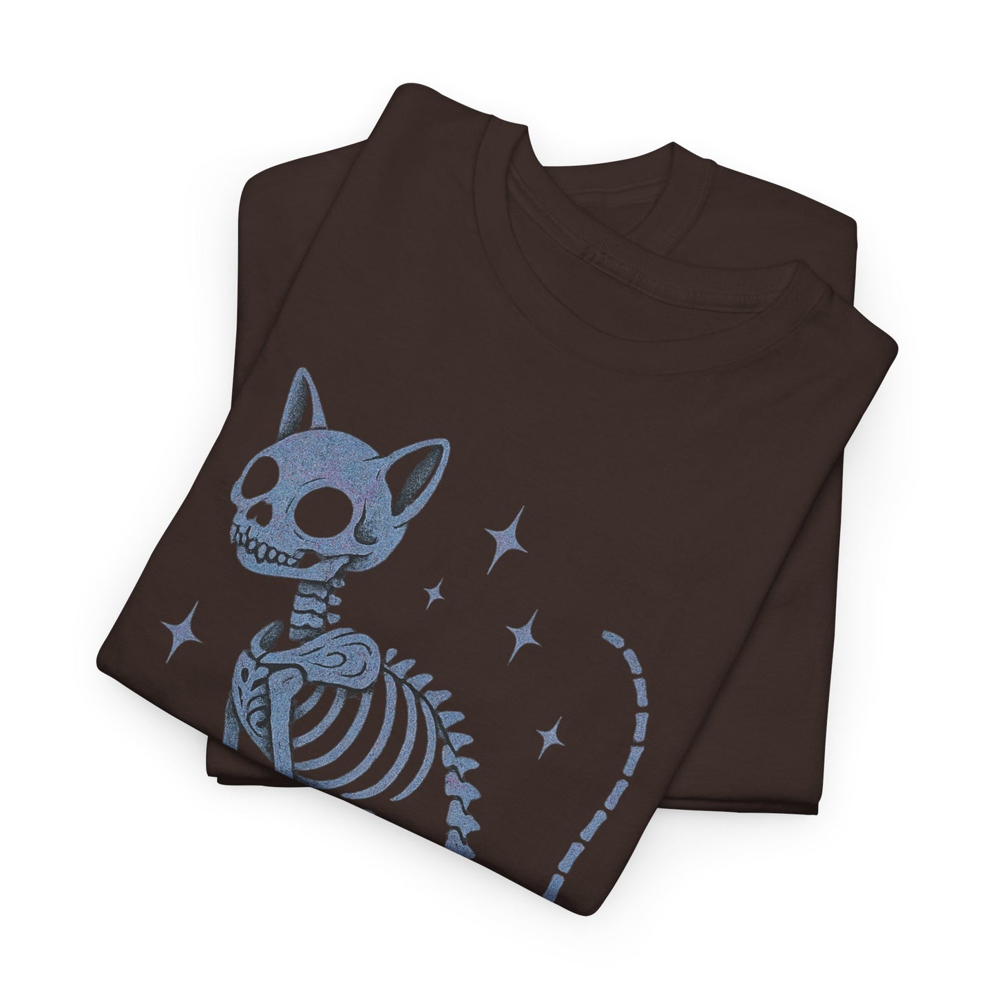 Purranormal Activity Cat Skeleton Tee, Unisex Halloween Shirt, Cute Cat Lover Gift, Spooky Graphic Tee, Casual Festive Wear