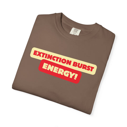 Energetic RBT BCBA Comfort Colors T-Shirt - Extinction Burst Energy Graphic Tee, Casual ABA Wear, Streetwear