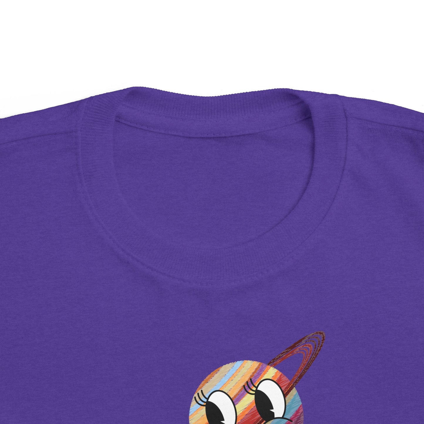 Smiling Saturn Rocket T-Shirt: Space Adventure for Kids, Future Astronauts