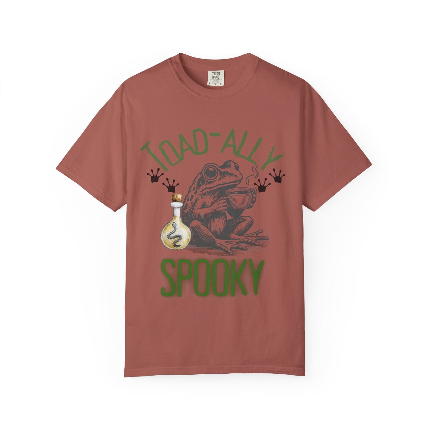 Toad-ally Spooky Comfort Colors T-Shirt, Halloween Shirt, Funny Frog Tee, Quirky Gift, Fall Fashion