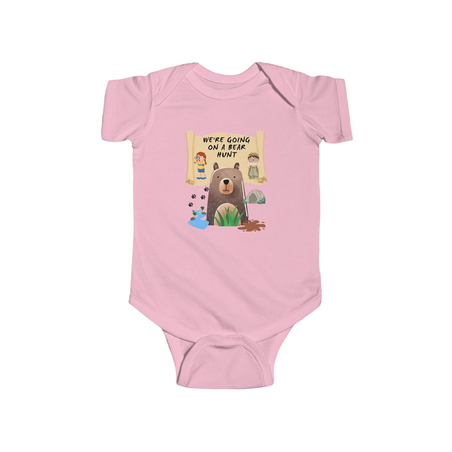 Baby Bodysuit - We're going on a Bear Hunt Story/Song Design, Infant Outfit, Animal Lover Gift, Toddler Clothing