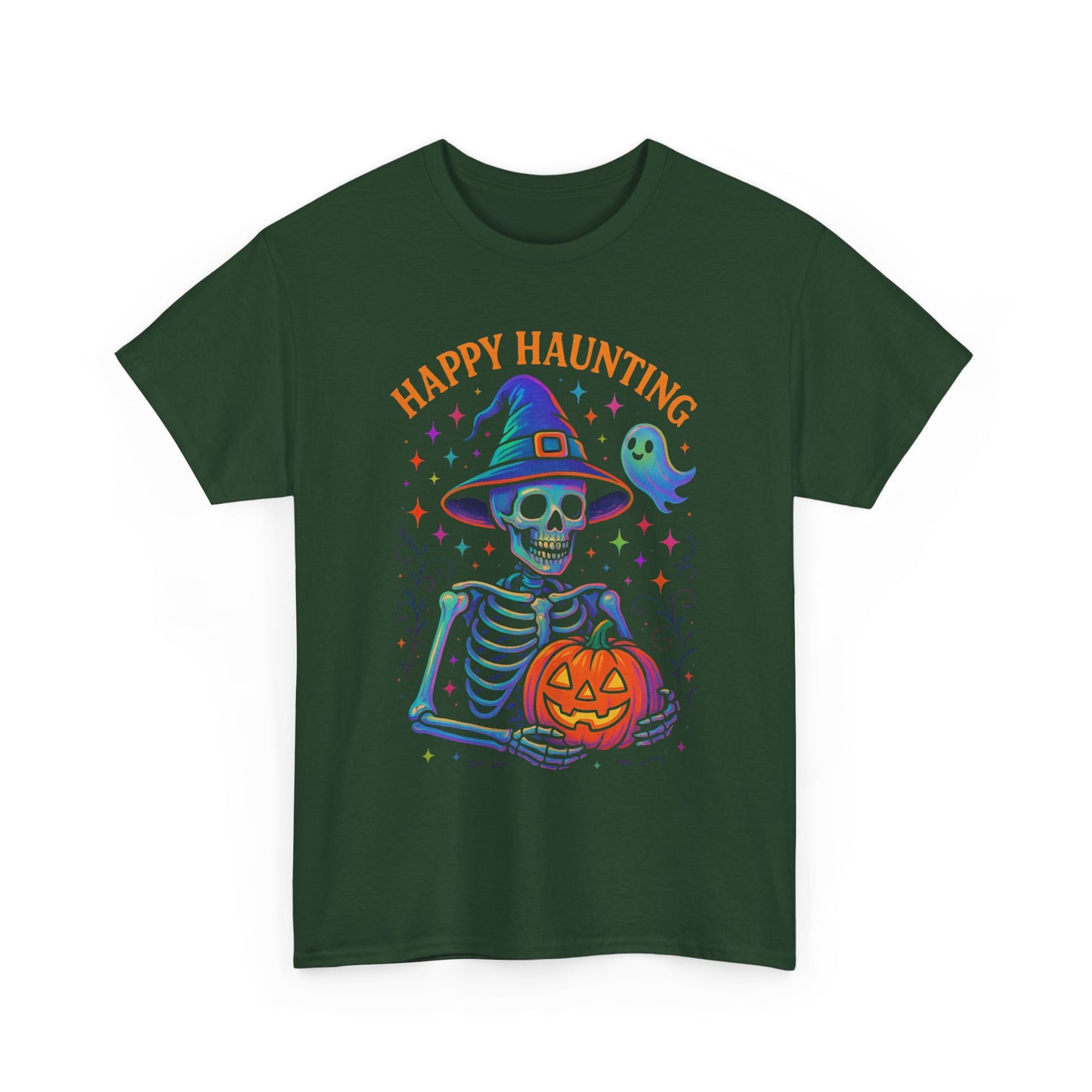 Spooky Halloween Tee, Ghostly Skeleton Shirt, Halloween Costume Top, Unisex Graphic Tee, Fun Fall Apparel
