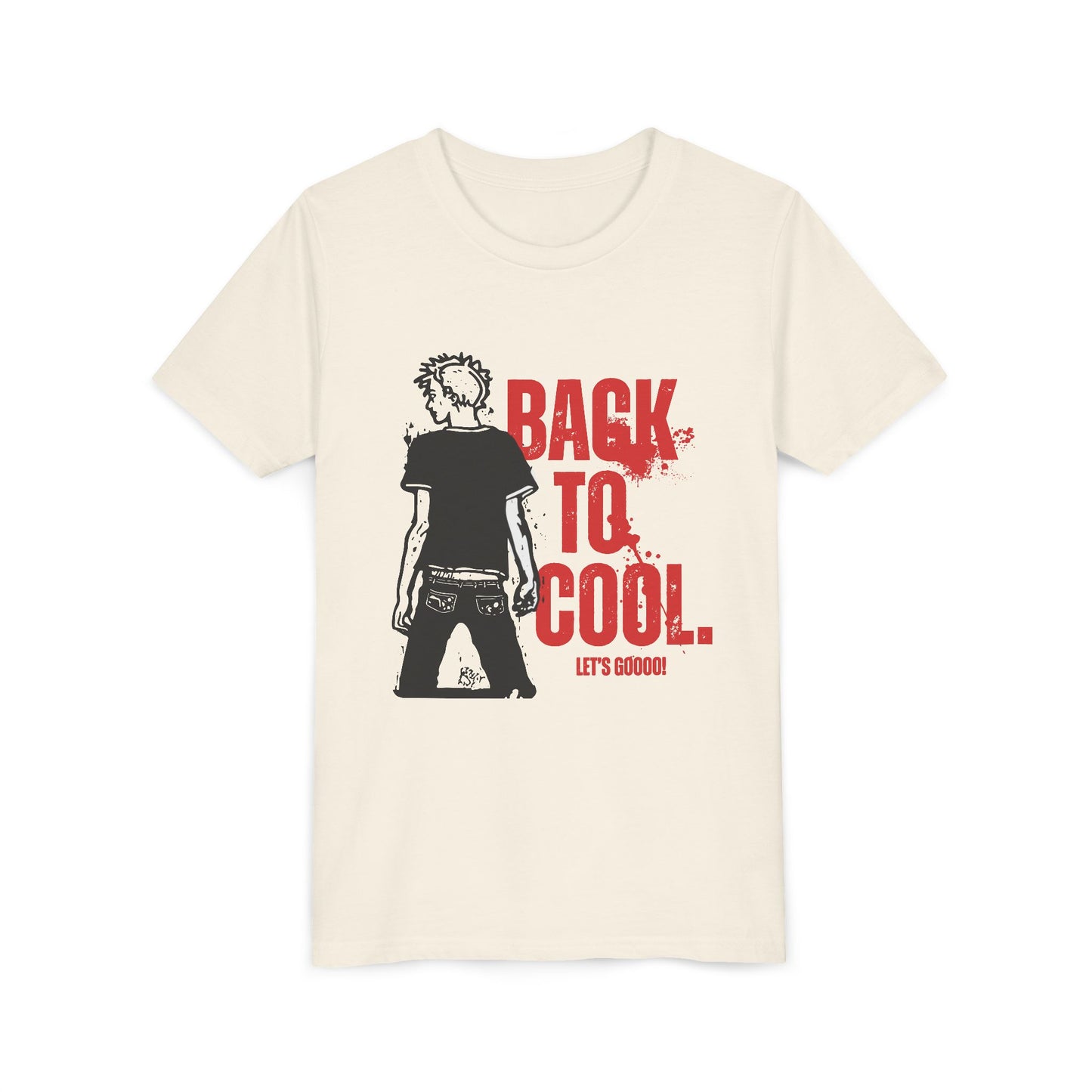 Youth Short Sleeve Tee - "Back to Cool" Graphic Tee for Trendy Kids, School