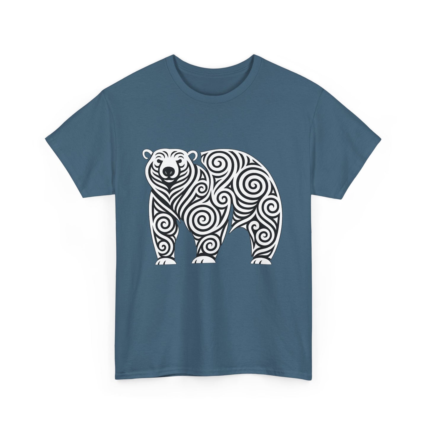 Stylish Bear Graphic Tee - Unisex Heavy Cotton T-Shirt, Animal Lover Gift, Unique Nature Apparel