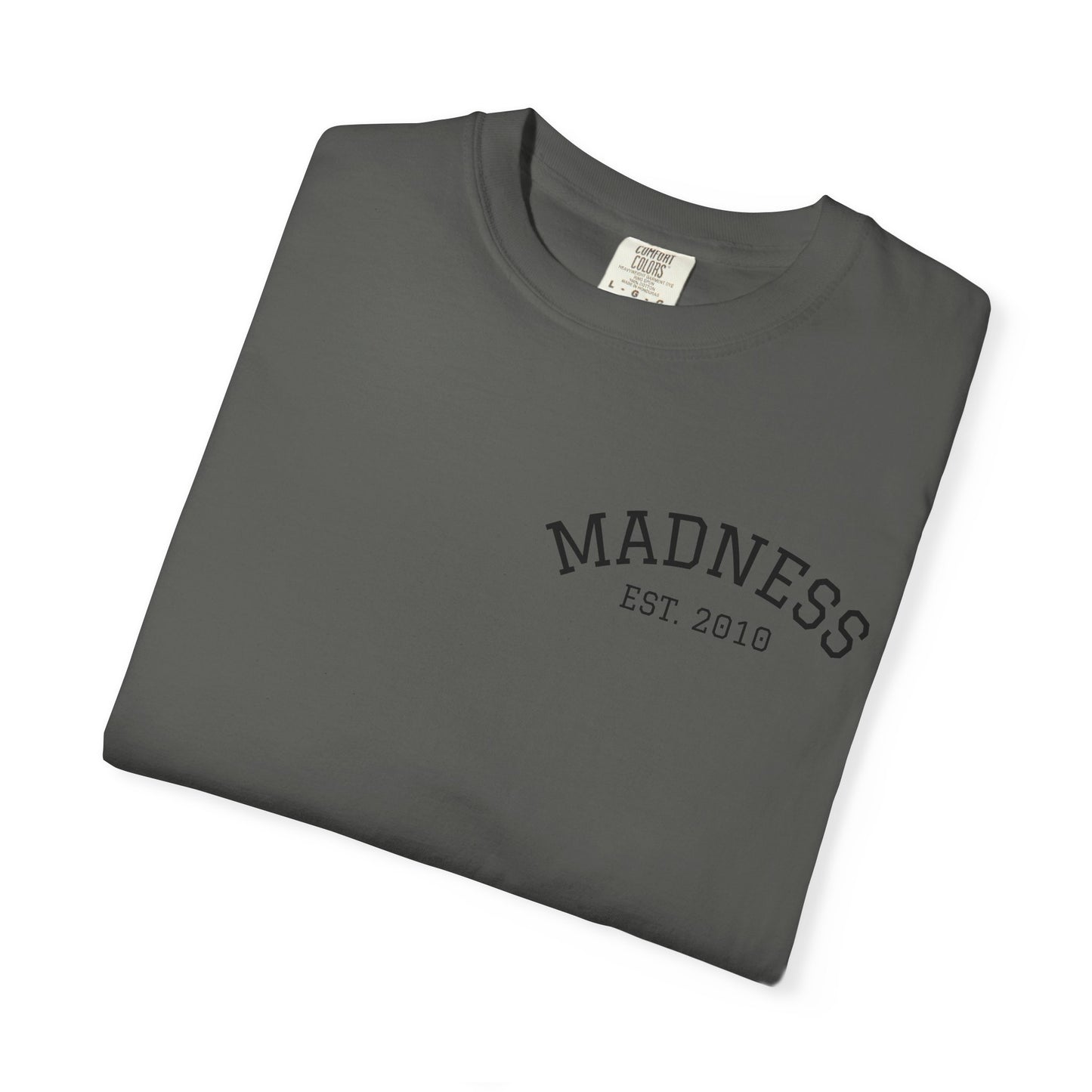 Vibrant Graphic T-Shirt with 'Madness' Design, Boho Style Tee, Unisex Casual Wear, Unique Gift for Art Lovers, Trendy Everyday Shirt