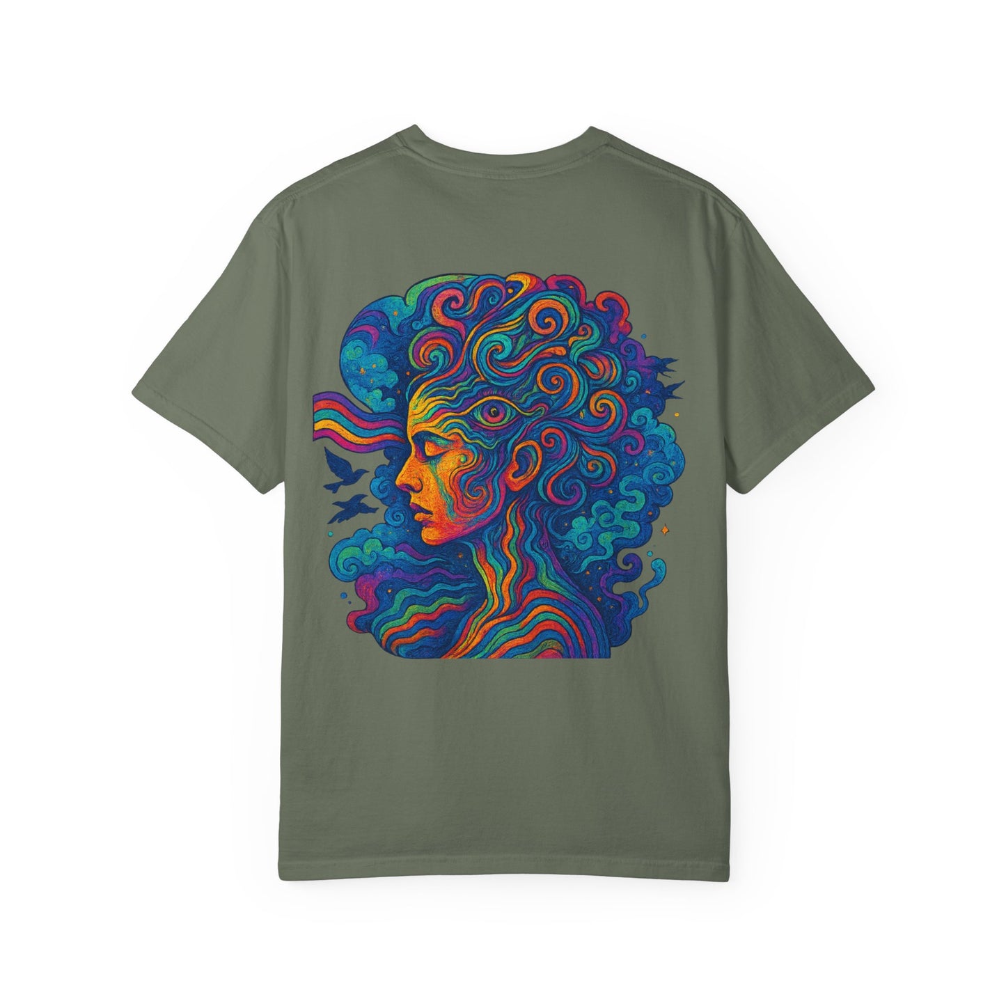 Vibrant Graphic T-Shirt with 'Madness' Design, Boho Style Tee, Unisex Casual Wear, Unique Gift for Art Lovers, Trendy Everyday Shirt
