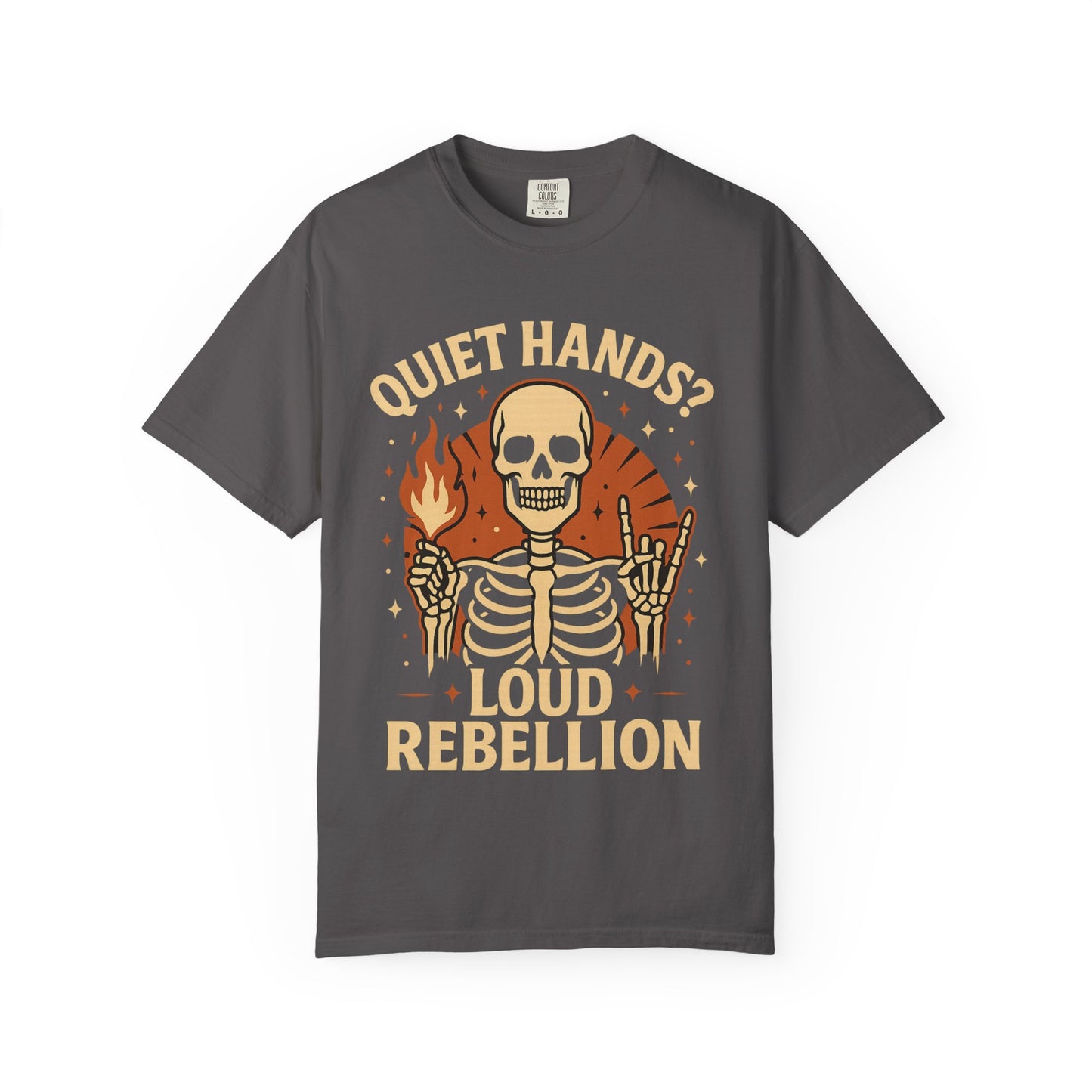 Rebellious Skeleton Graphic Tee, Unisex Casual T-shirt, Perfect for Halloween, Music Festivals, and Everyday Style, Unique Gift for [...]