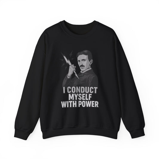 Nikola Tesla Sweatshirt, Science Inspiration Gift, Unisex Sweatshirt, Funny Science Tee, Nerdy Gift for Him/Her