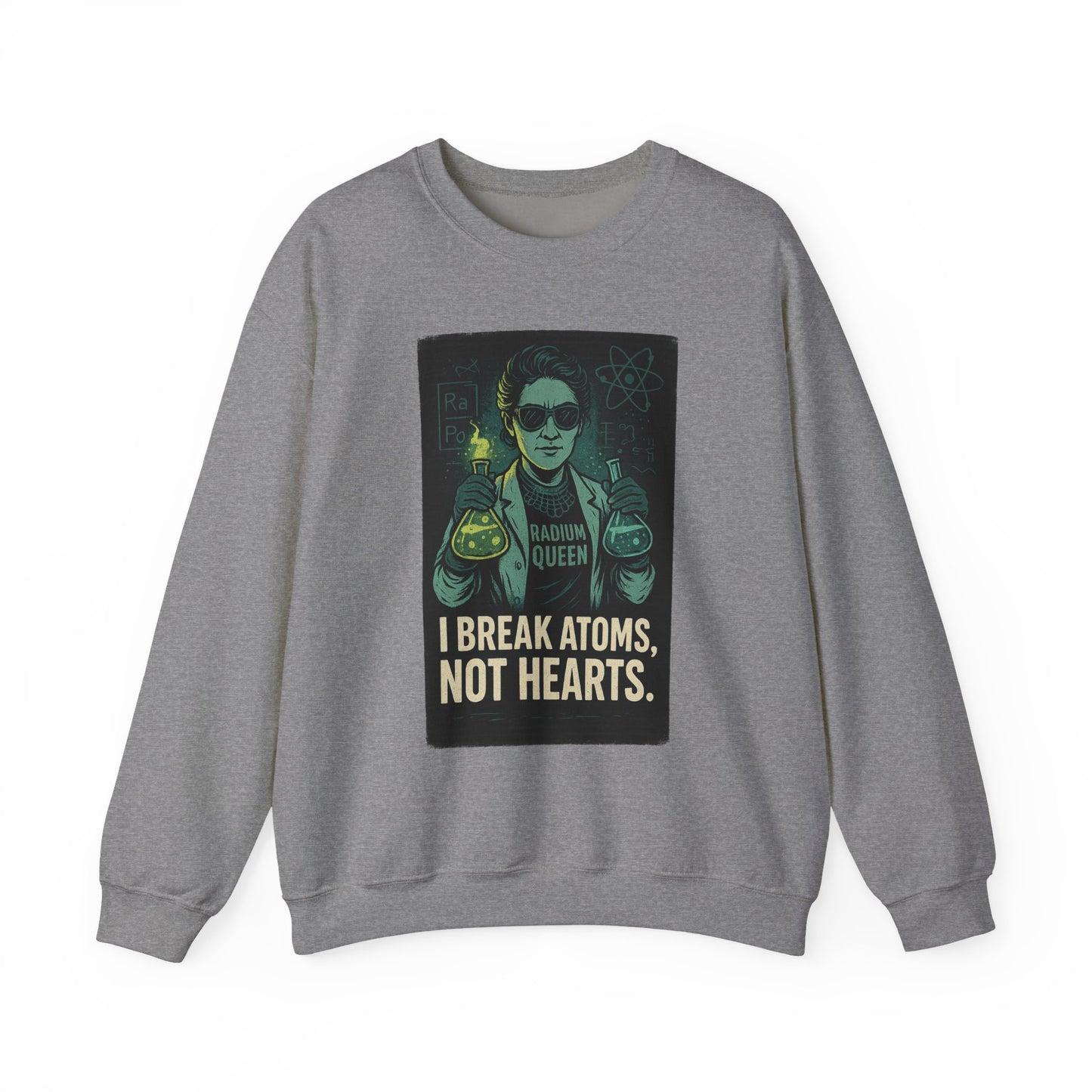 Marie Curie Crewneck Sweatshirt - Science Lover Gift, Casual Fashion, Funny Sweatshirt, Geeky Apparel, Gift for Her