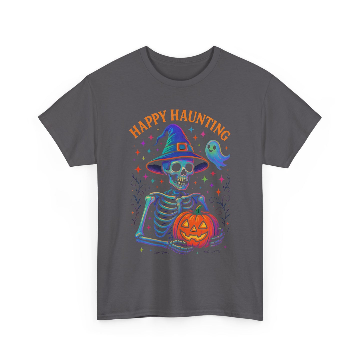 Spooky Halloween Tee, Ghostly Skeleton Shirt, Halloween Costume Top, Unisex Graphic Tee, Fun Fall Apparel