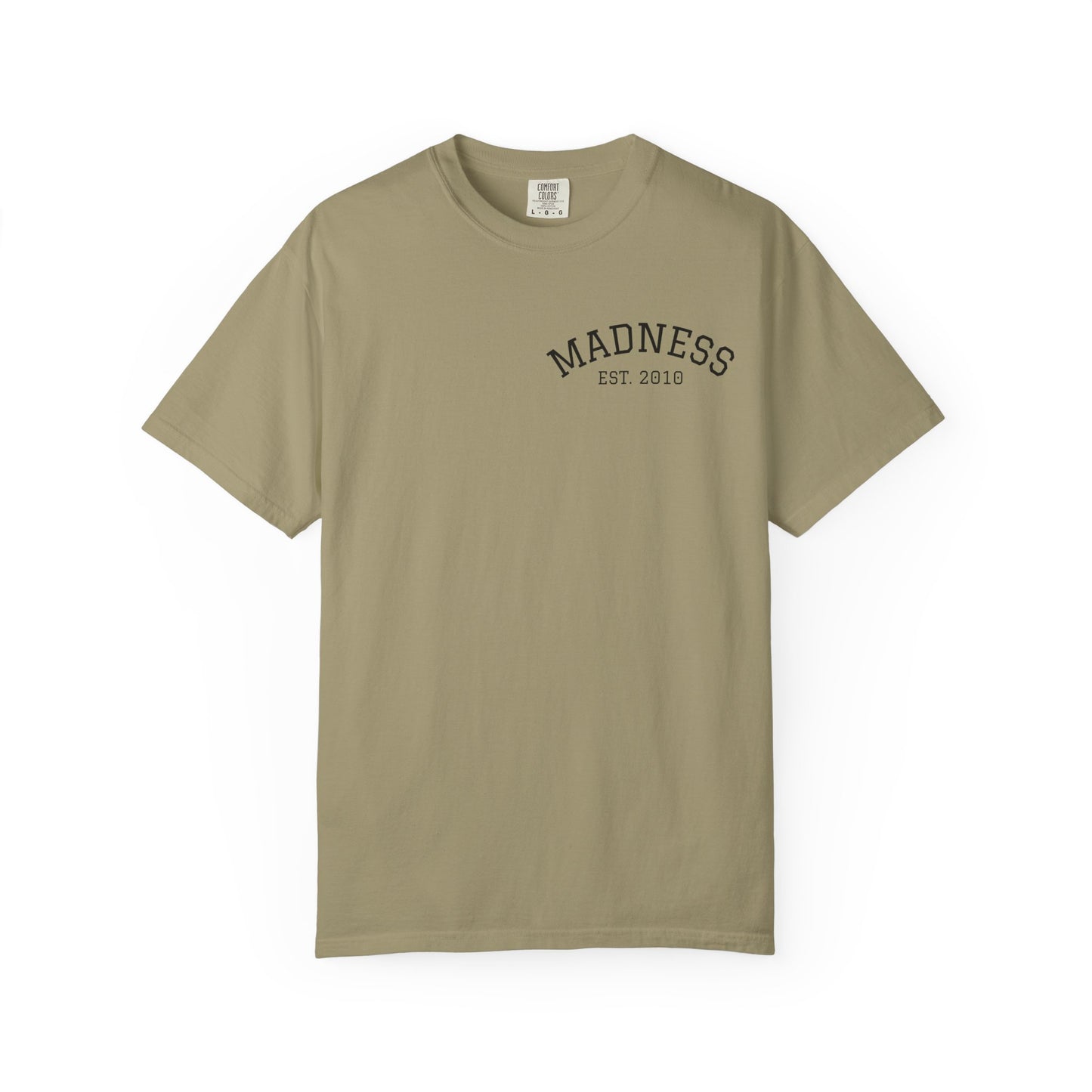 Vibrant Graphic T-Shirt with 'Madness' Design, Boho Style Tee, Unisex Casual Wear, Unique Gift for Art Lovers, Trendy Everyday Shirt