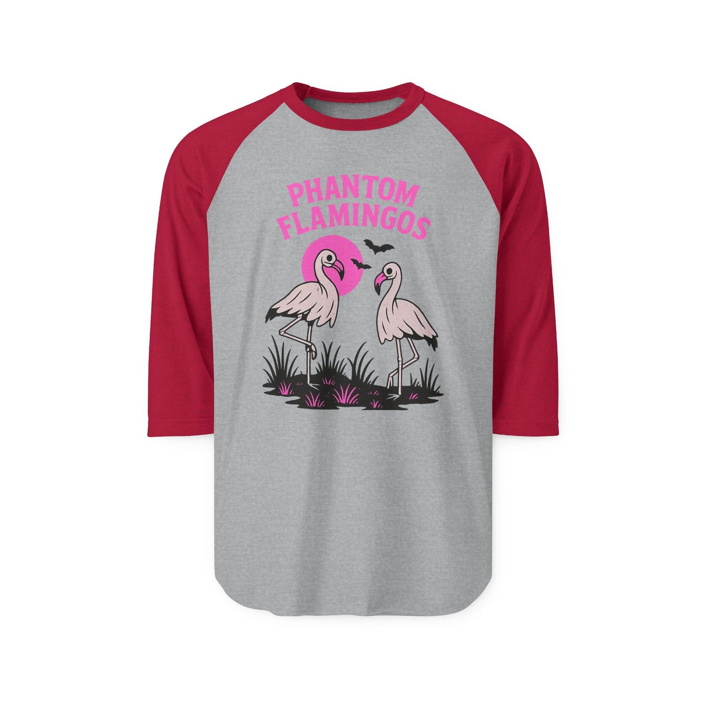 Phantom Flamingos Unisex Raglan Shirt | Fun Shirt for Summer, Gift for Flamingo Lovers, Tropical Party Tee, Unique Birthday Gift, [...]
