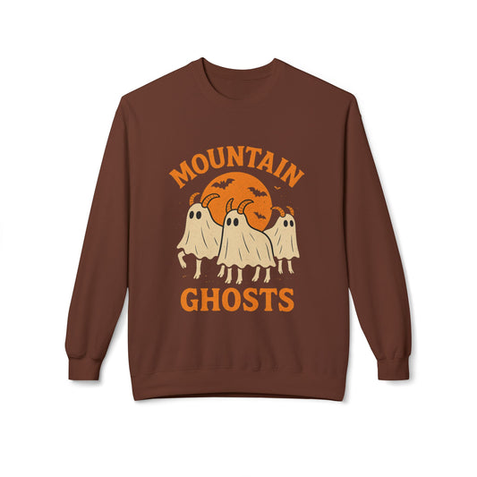Halloween Mountain Ghosts Crewneck Sweatshirt | Halloween Sweater, Spooky Season Style