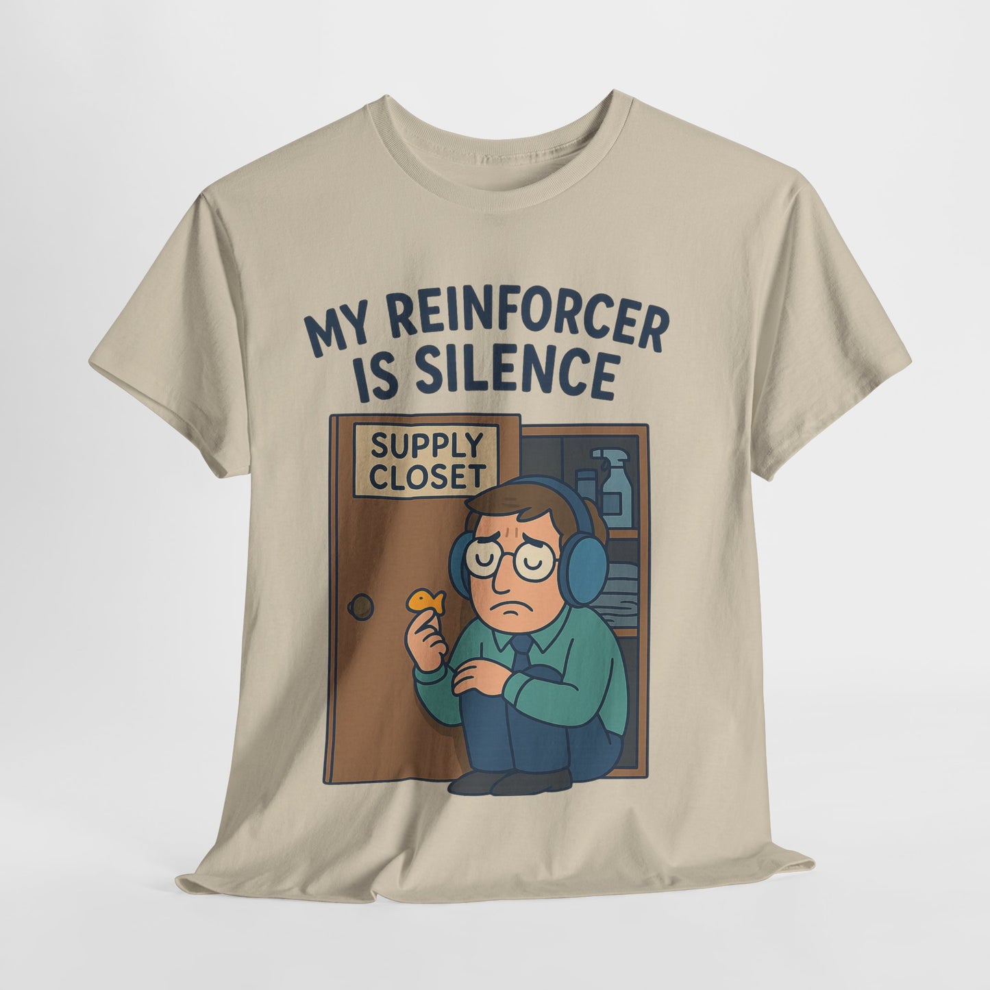 Funny RBT ABA Therapist Tee – Hiding in Closet Graphic – Behavior Technician Humor Shirt