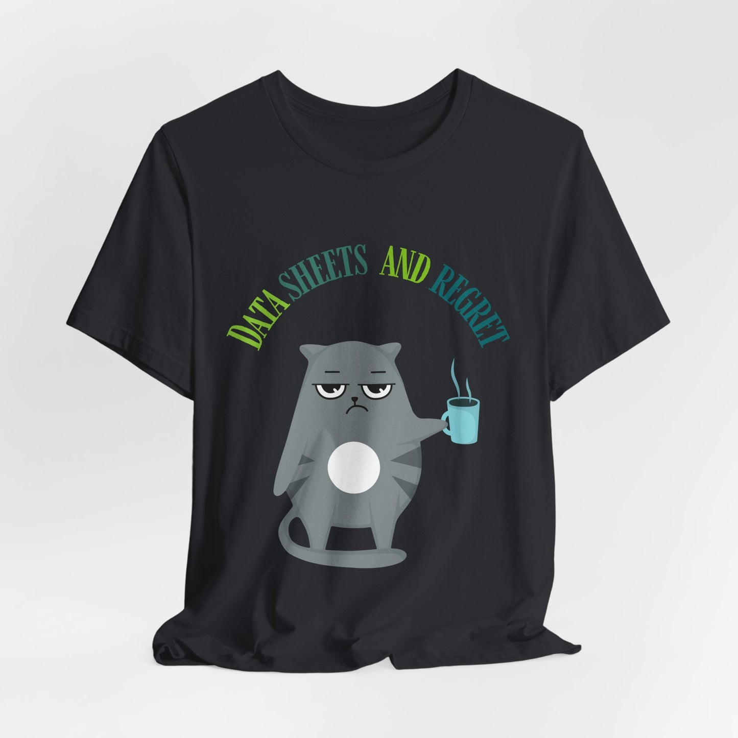 Funny RBT, BCBA T-shirt-Data Sheets and Regrets – Grumpy Cat RBT ABA Tee