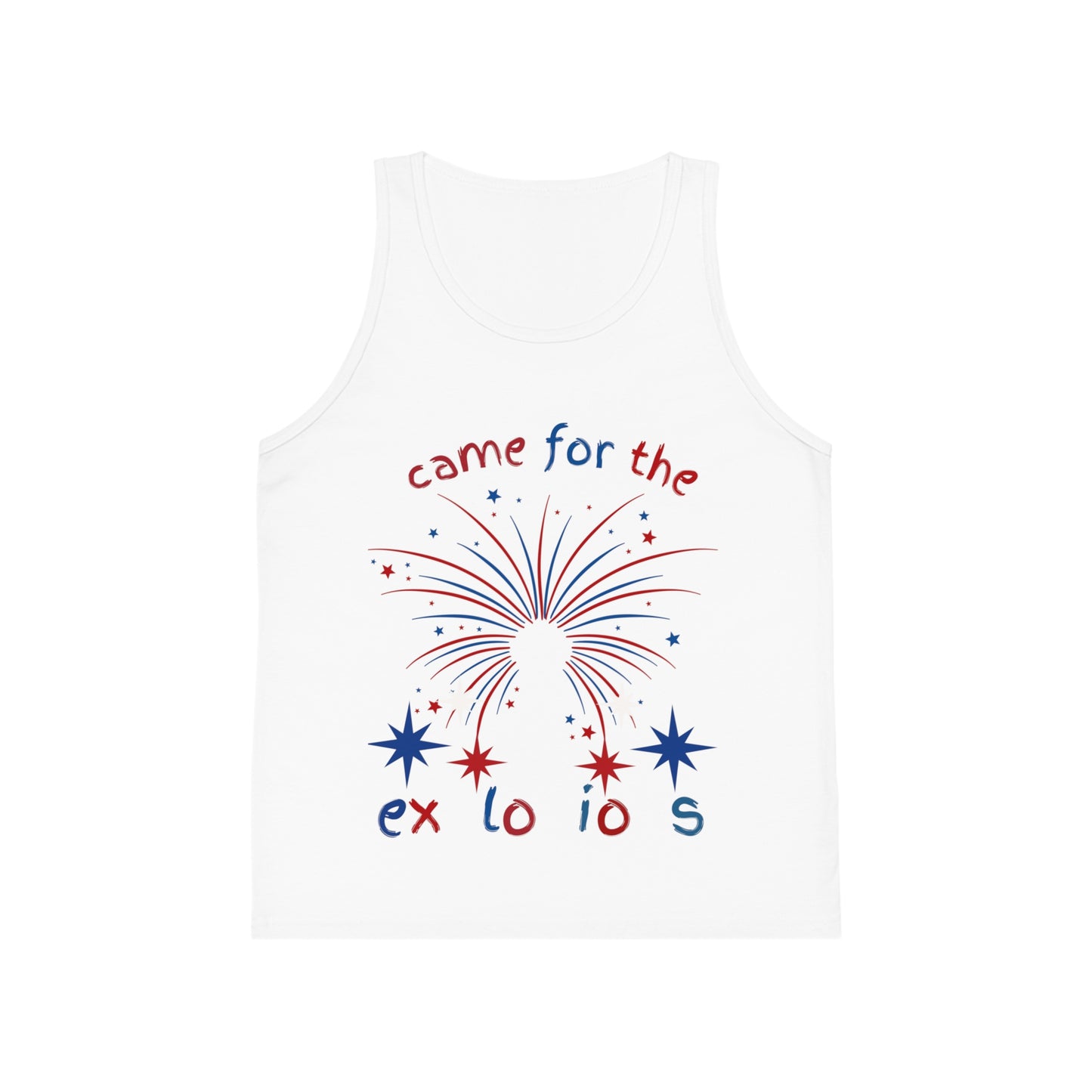 4th of July Kid's Tank Top, Fireworks Tank, Independence Day Outfit, Celebration Wear