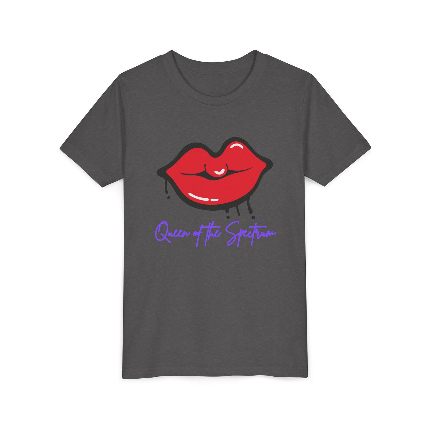 Autism Pride Youth T-Shirt: Queen of the Spectrum Tee for Girls on ASD