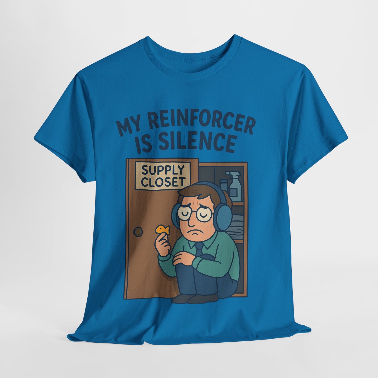Funny RBT ABA Therapist Tee – Hiding in Closet Graphic – Behavior Technician Humor Shirt