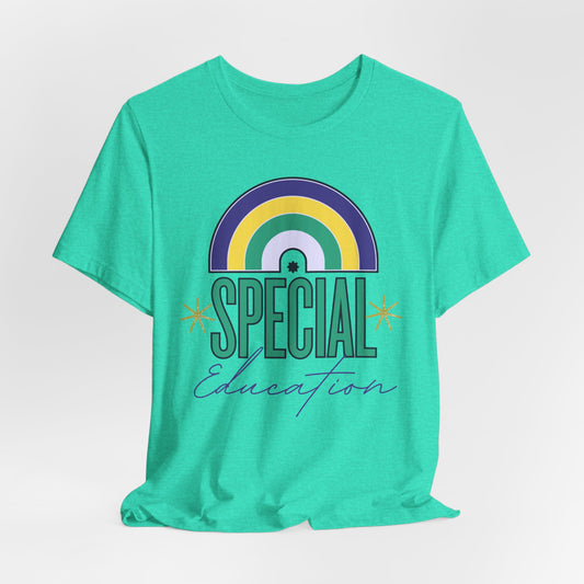 Special Education Pride Shirt, SPED Life, Teacher Gift, Rainbow Graphic Tee, Gift for Educators, Classroom Apparel