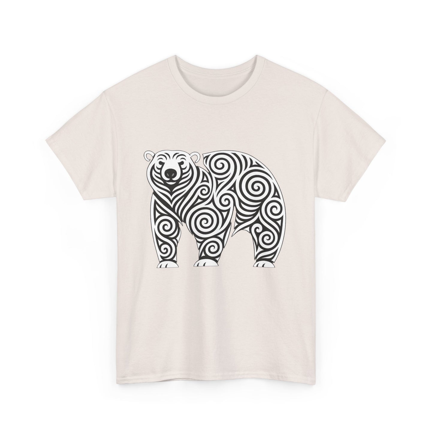 Stylish Bear Graphic Tee - Unisex Heavy Cotton T-Shirt, Animal Lover Gift, Unique Nature Apparel