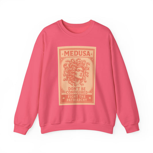 Medusa Sweatshirt - Fight the Patriarchy, Unisex Crewneck, Statement Apparel, Gift for Feminists, Comfortable Fashion